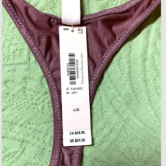 Victorias Secret Very Sexy Shine Strap Purple Vapor Bombshell PushUp Bra 36D Set - Picture 14 of 14